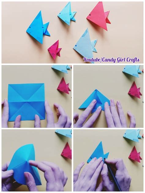 origami balık yapımı aşamaları